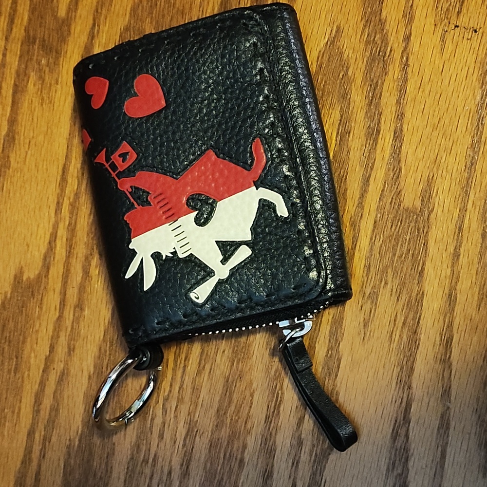 Vera Bradley Alice's Rabbit leather mini wallet